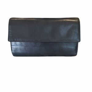 Tumi Black Lambskin Leather Wallet